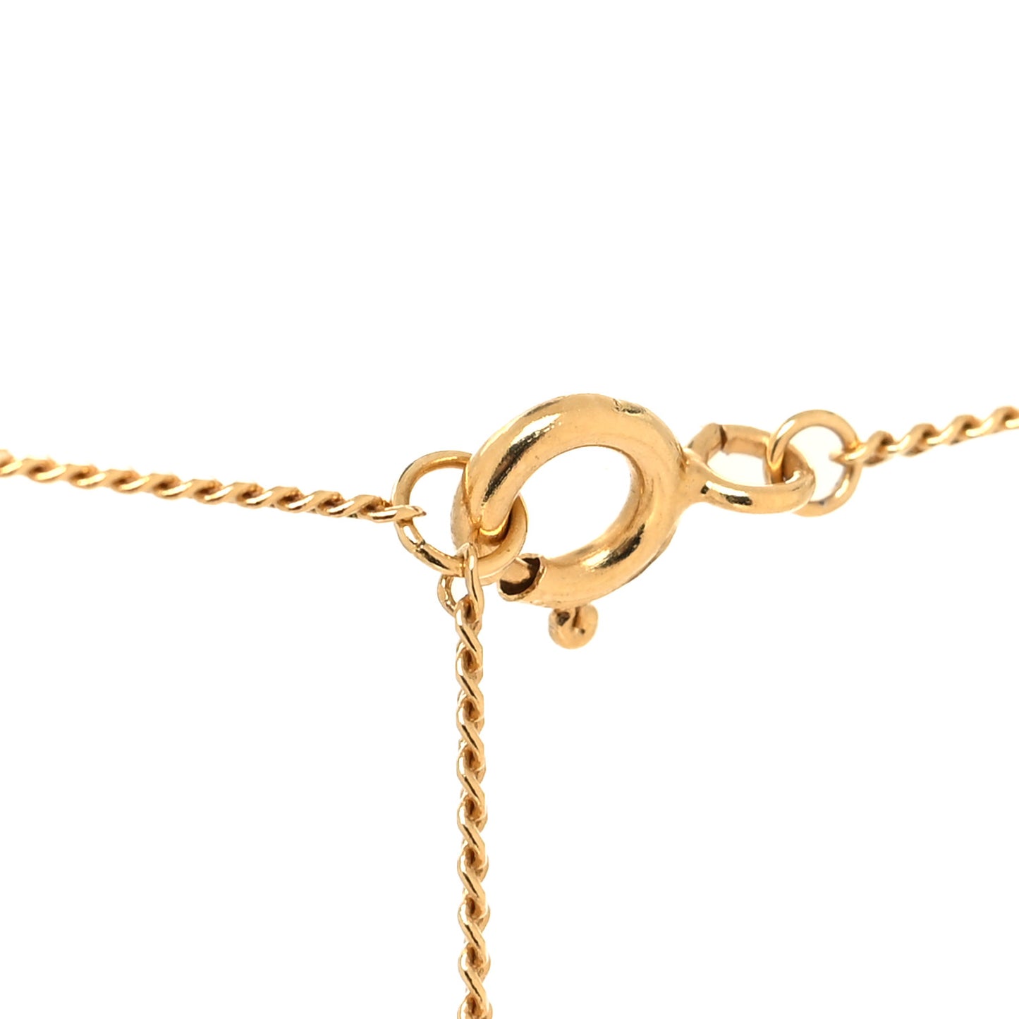 Metal Karligraphy Necklace Gold