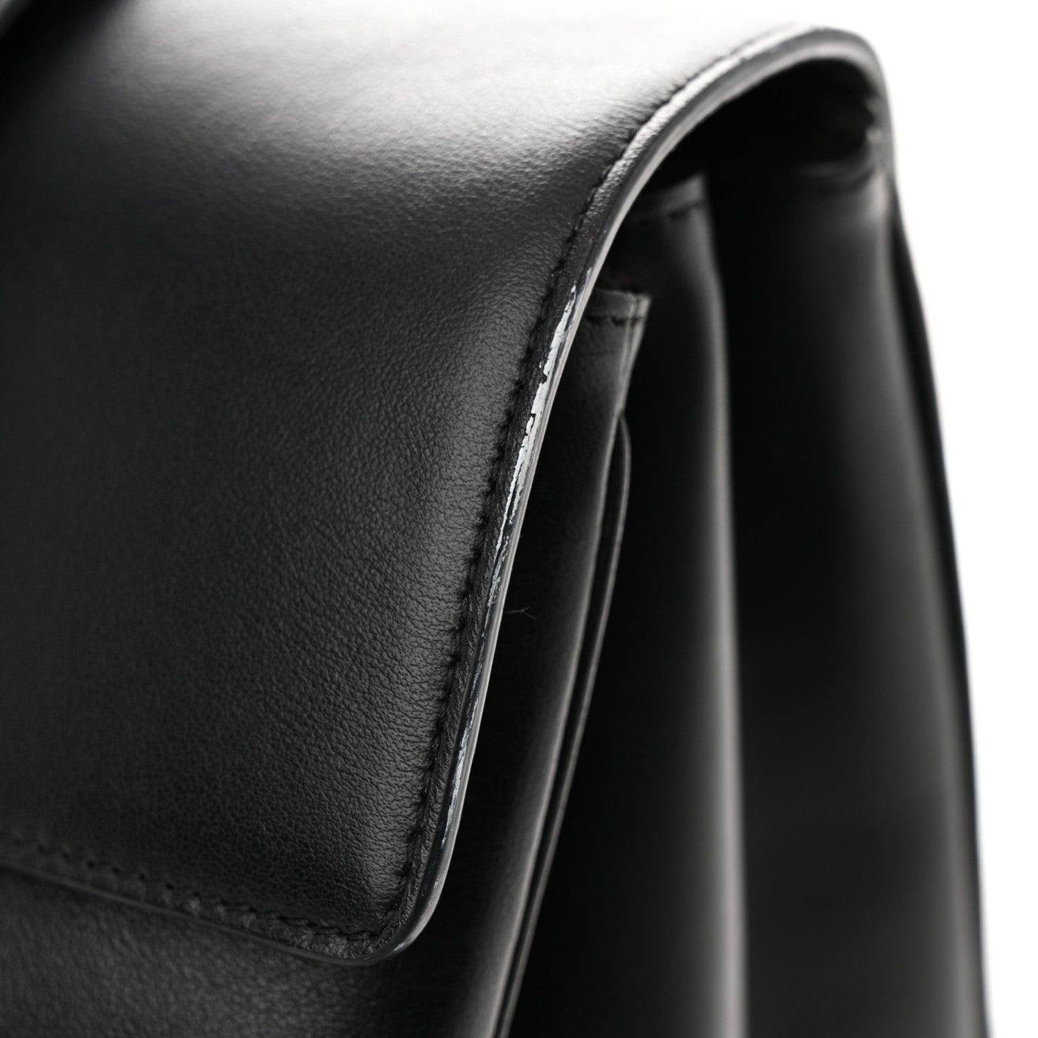 Celine Grained Calfskin Large Soft 16 Bag Black 12 of 13