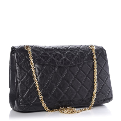 Chanel Aged Calfskin Quilted 2.55 Reissue 227 Flap Black 3 of 9