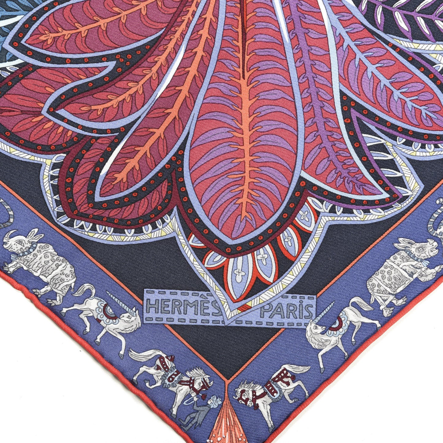 Silk Le Jardin De La Maharani Scarf 90