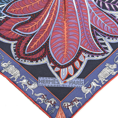 Hermes Silk Le Jardin De La Maharani Scarf 90 2 of 3