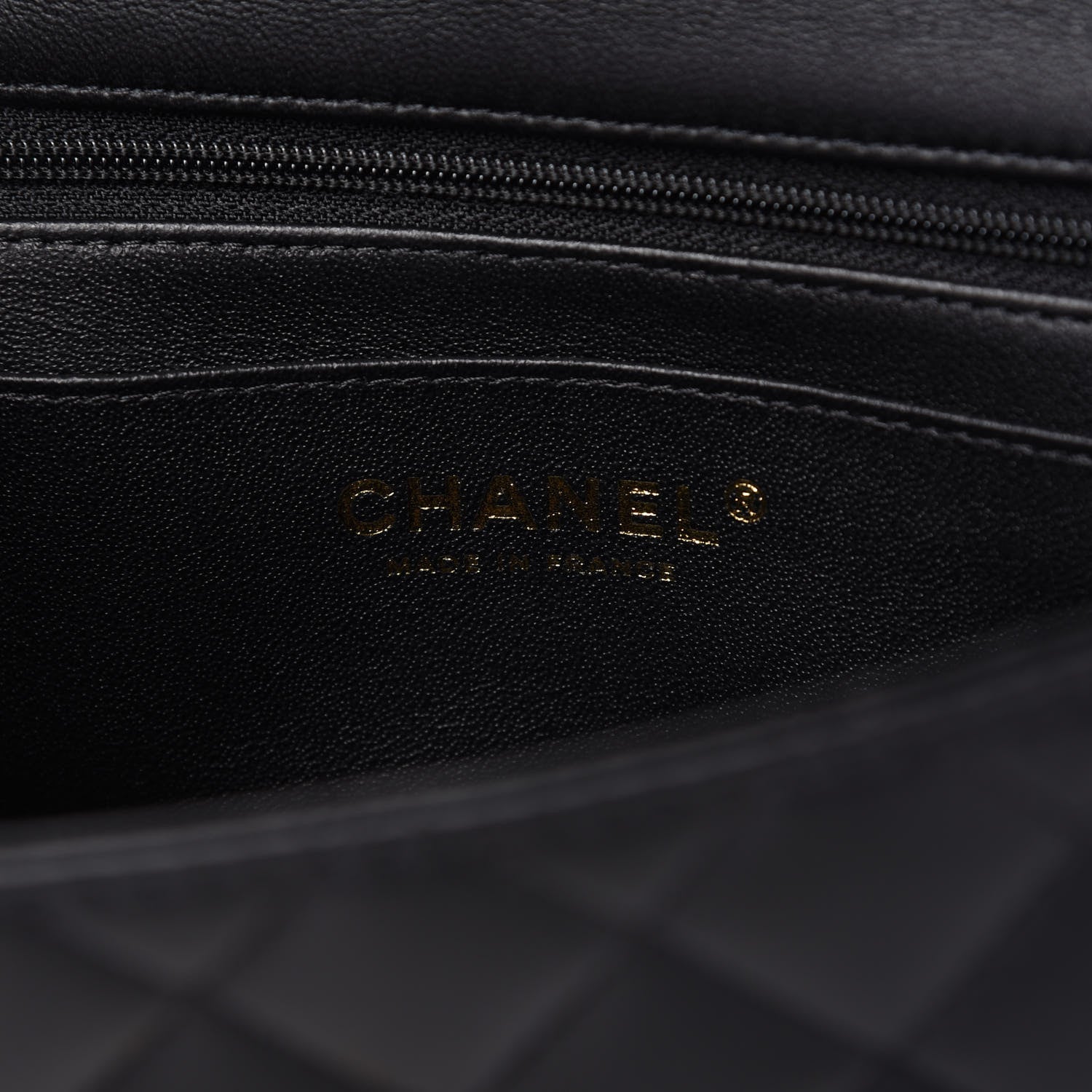 Chanel Lambskin Quilted Mini Top Handle Rectangular Flap Black 8 of 11