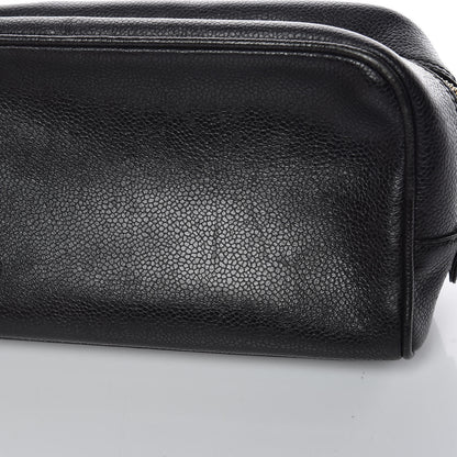 Chanel Caviar CC Large Cosmetic Case Black 13 of 13