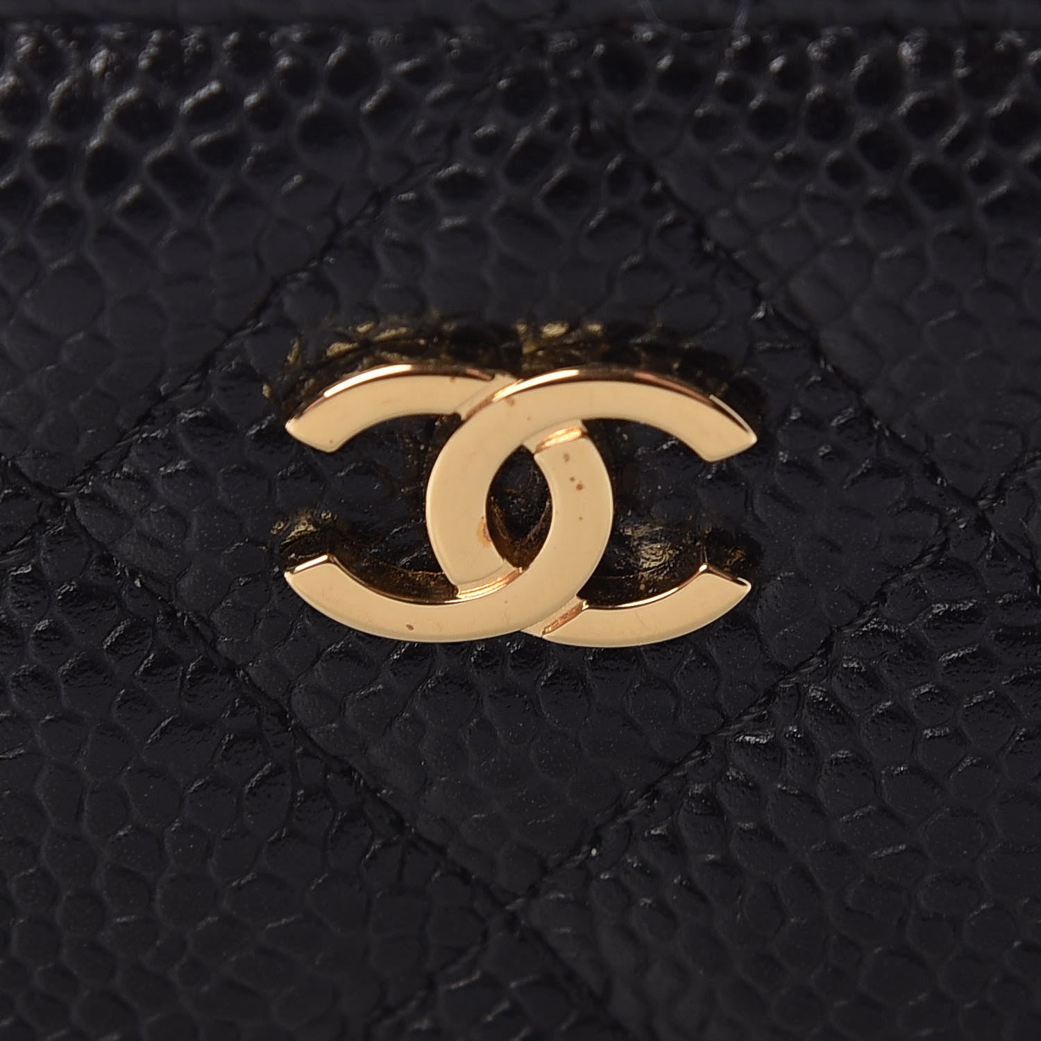 Chanel Caviar Quilted Zip Coin Purse Black 8 of 9