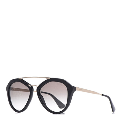 Prada Acetate Metal Cinema Sunglasses SPR 12Q Black 1 of 9