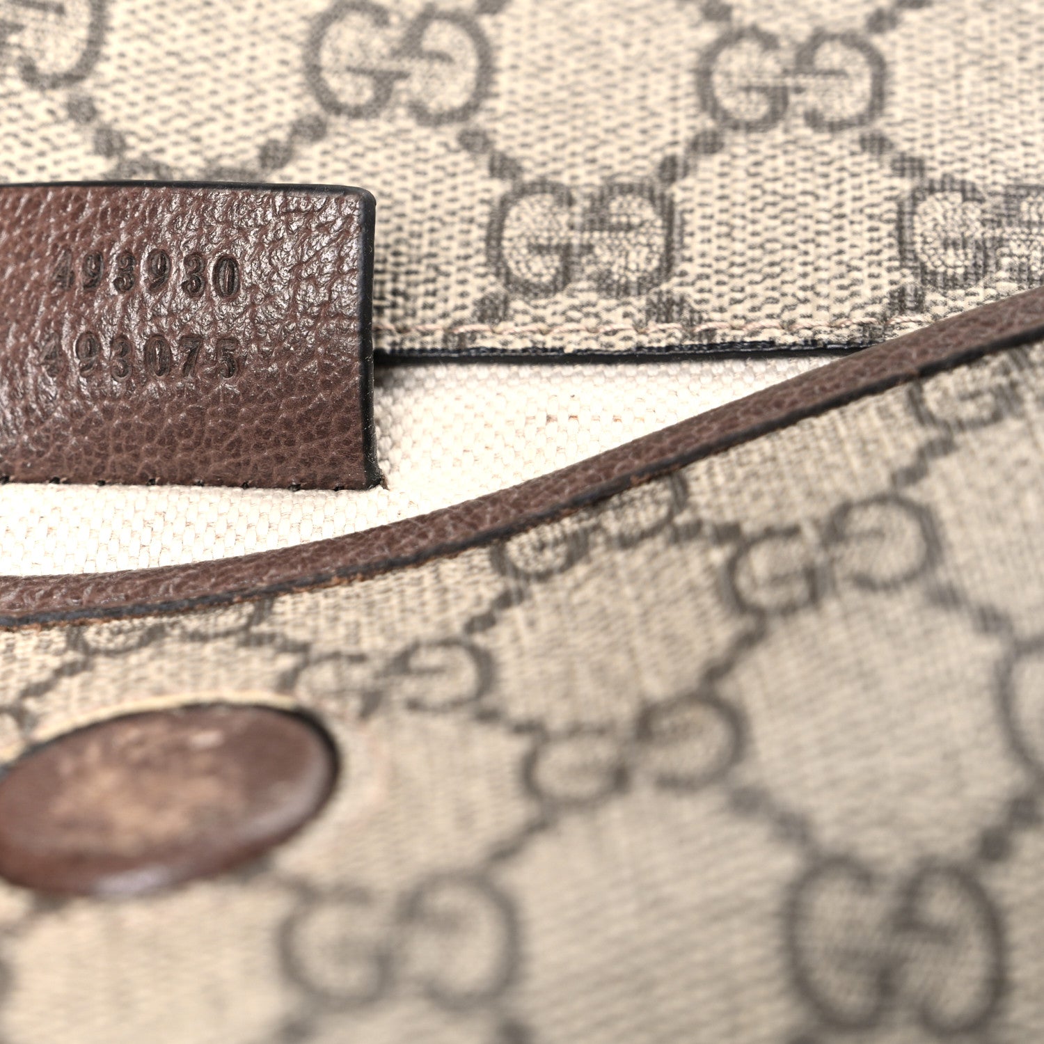 Gucci GG Supreme Monogram Neo Vintage Web Belt Bag Brown 7 of 11
