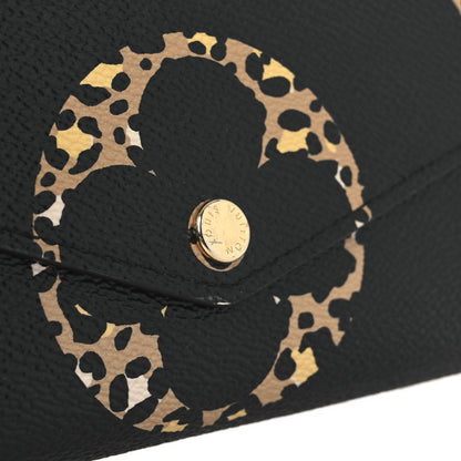 Louis Vuitton Monogram Giant Jungle Sarah Wallet Black 7 of 9