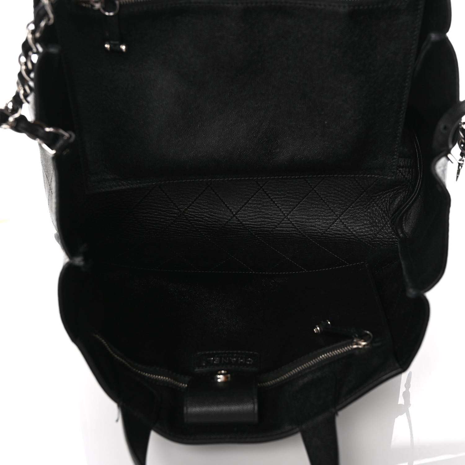 Chanel Caviar Stitched Large Shopping Tote Black 4 of 11