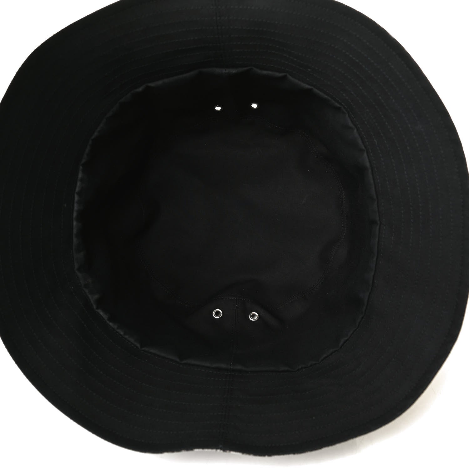 Christian Dior Polyester Cotton Oblique Teddy-D Brim Bucket Hat 57 Black 5 of 9