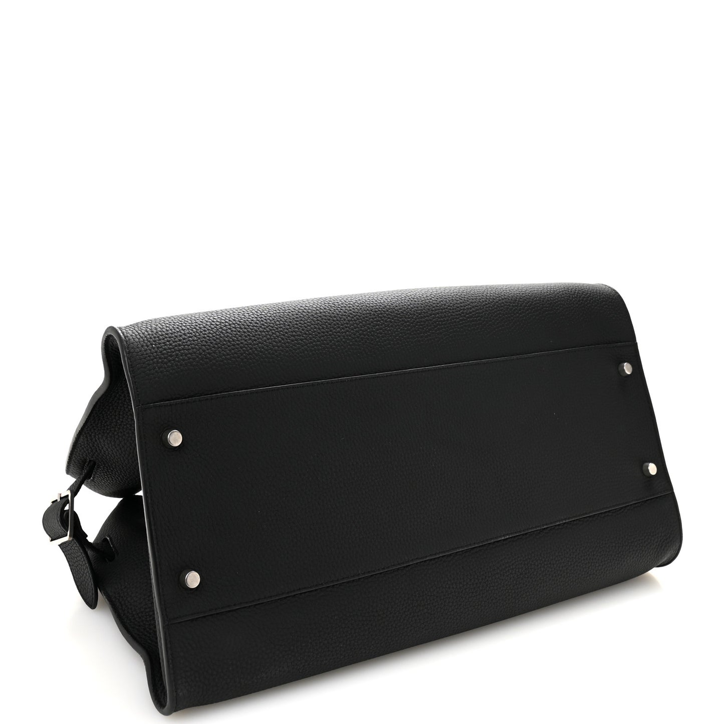 Matte Grained Calfskin EW Margaux Black