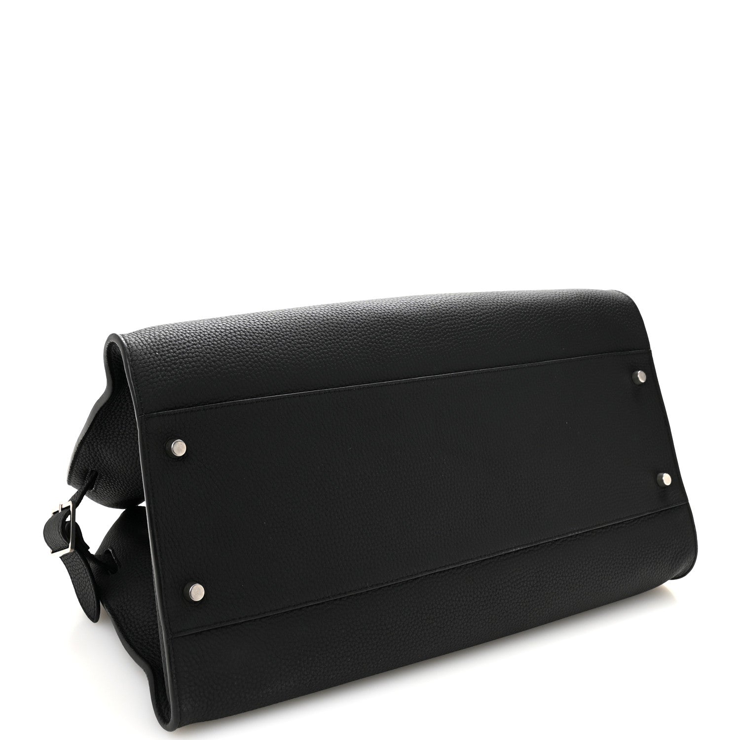 The Row Matte Grained Calfskin EW Margaux Black 4 of 9