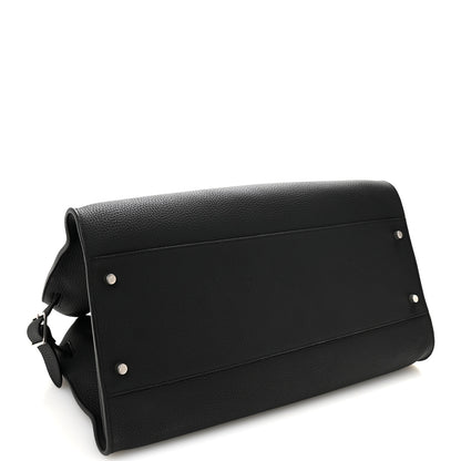 The Row Matte Grained Calfskin EW Margaux Black 4 of 9