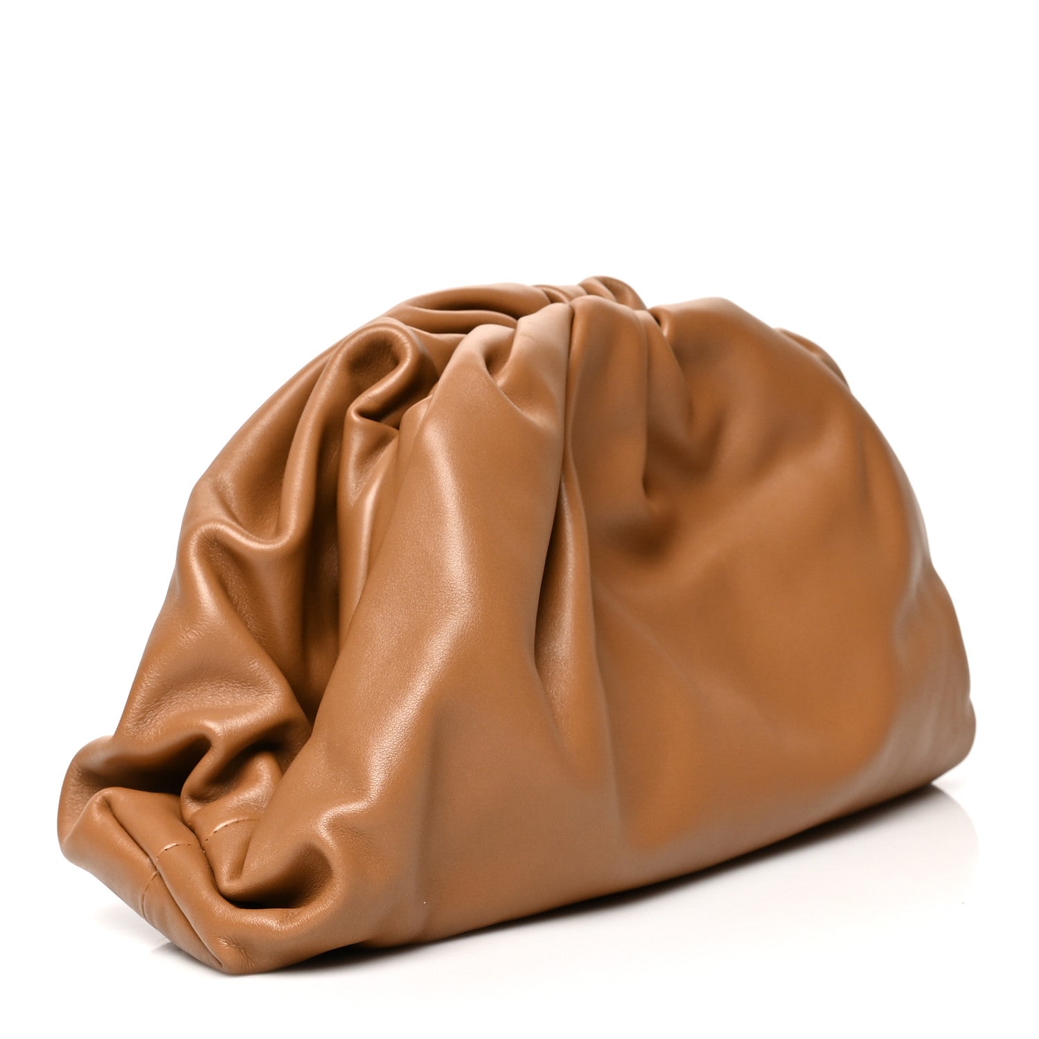 Bottega Veneta Smooth Butter Calf The Pouch Oversized Clutch Cammello 3 of 11