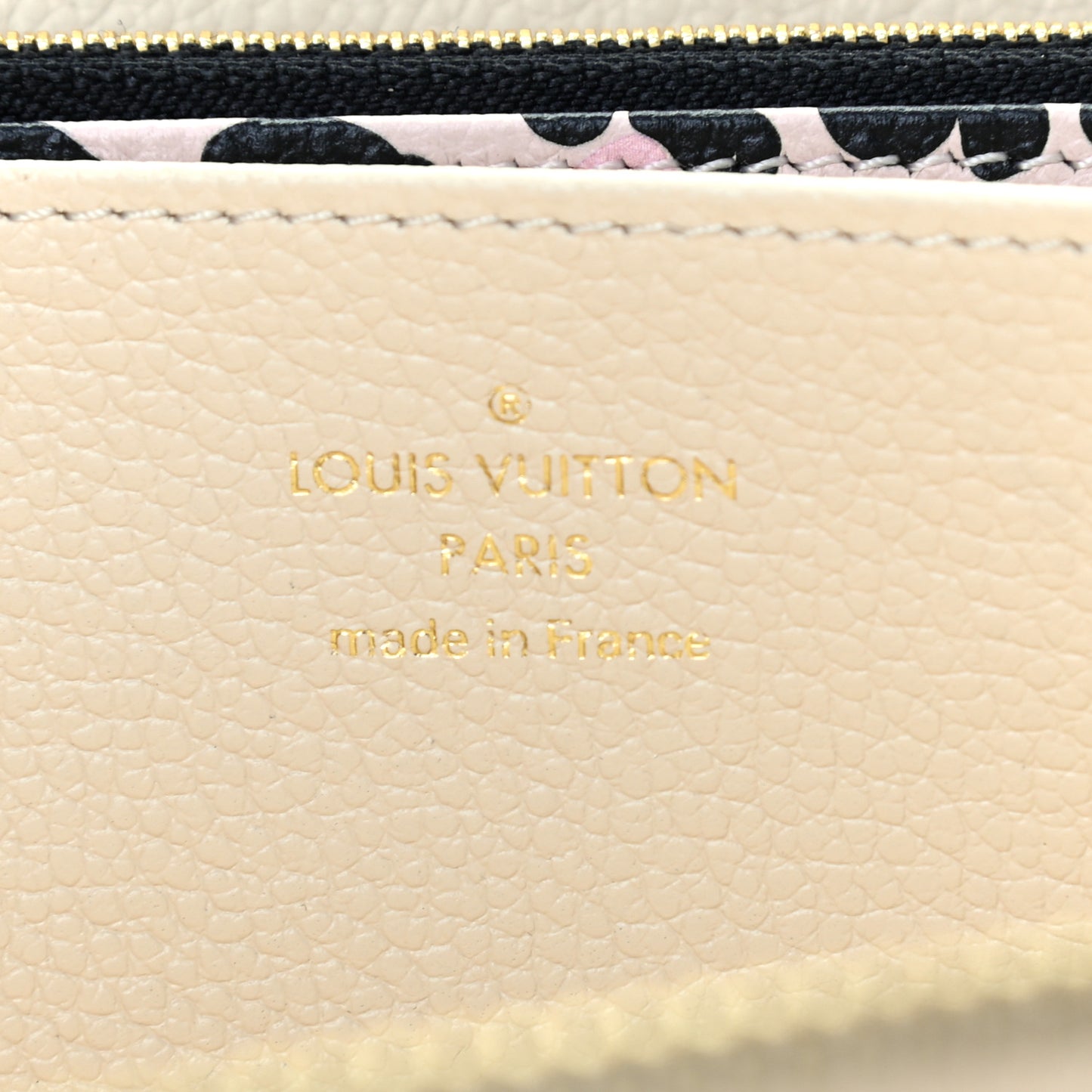 Empreinte Monogram Giant Wild At Heart Zippy Wallet Creme