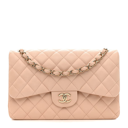 Chanel Caviar Quilted Jumbo Double Flap Light Pink 1 of 12