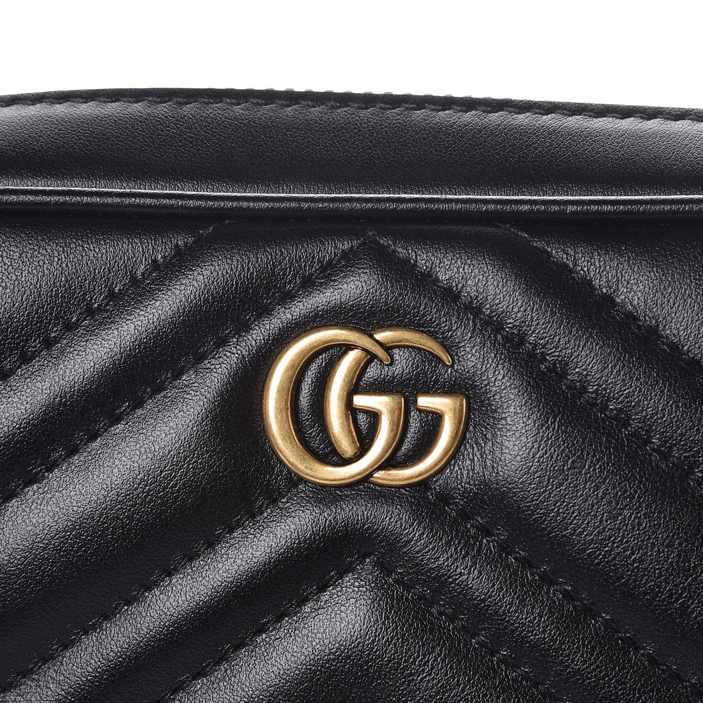 Calfskin Matelasse Mens GG Marmont Belt Bag 100 40 Black