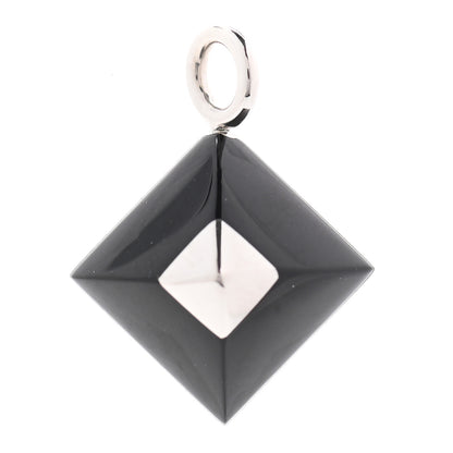 Hermes Palladium Medor Folk Pendant Charm Black 1 of 3