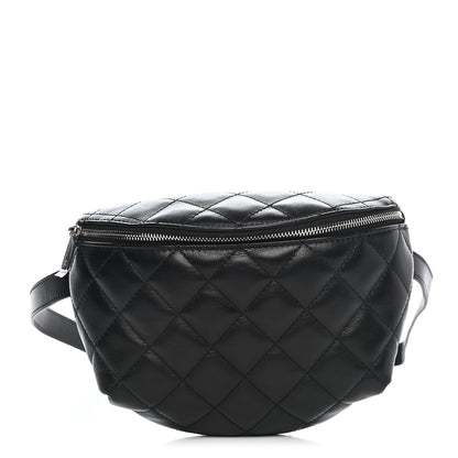 Chanel Calfskin Quilted Waist Belt Bag Black 1 of 9
