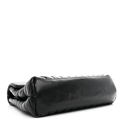 Saint Laurent Calfskin Y Quilted Monogram Medium Loulou Chain Satchel Black 4 of 11