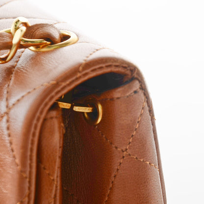 Chanel Lambskin Quilted Small Single Flap Bag Brown 9 of 13