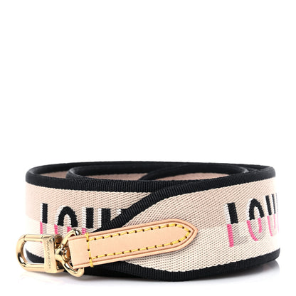 Louis Vuitton Jacquard Speedy Bandouliere 20 Shoulder Strap Black 1 of 3