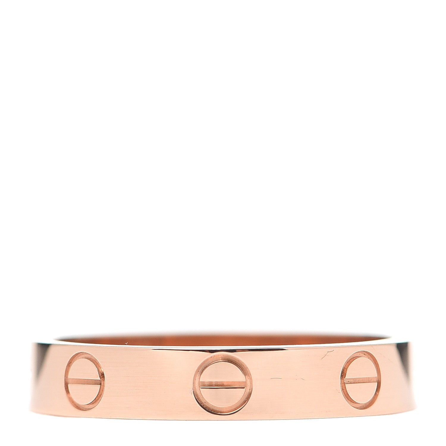 Cartier 18K Pink Gold 3.5mm LOVE Wedding Band Ring 54 6.75 1 of 6