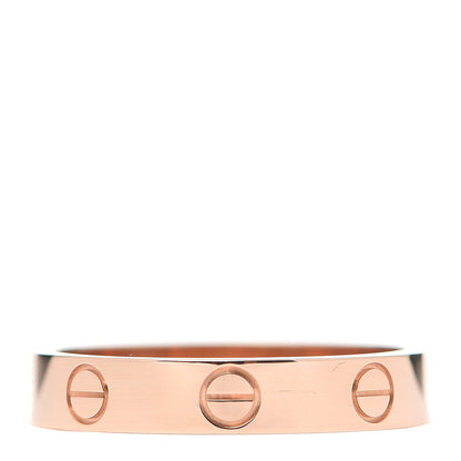 Cartier 18K Pink Gold 3.5mm LOVE Wedding Band Ring 54 6.75 1 of 6