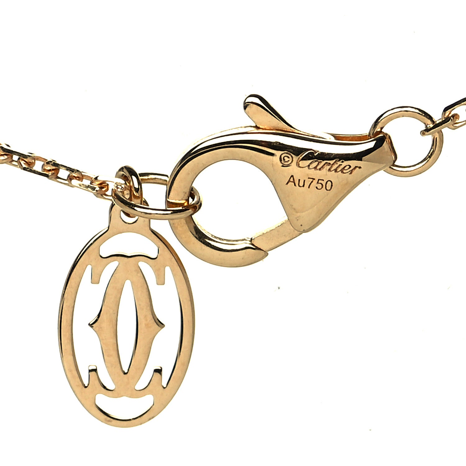 Cartier 18K Yellow Gold Diamond XS D'Amour Pendant Necklace 5 of 5
