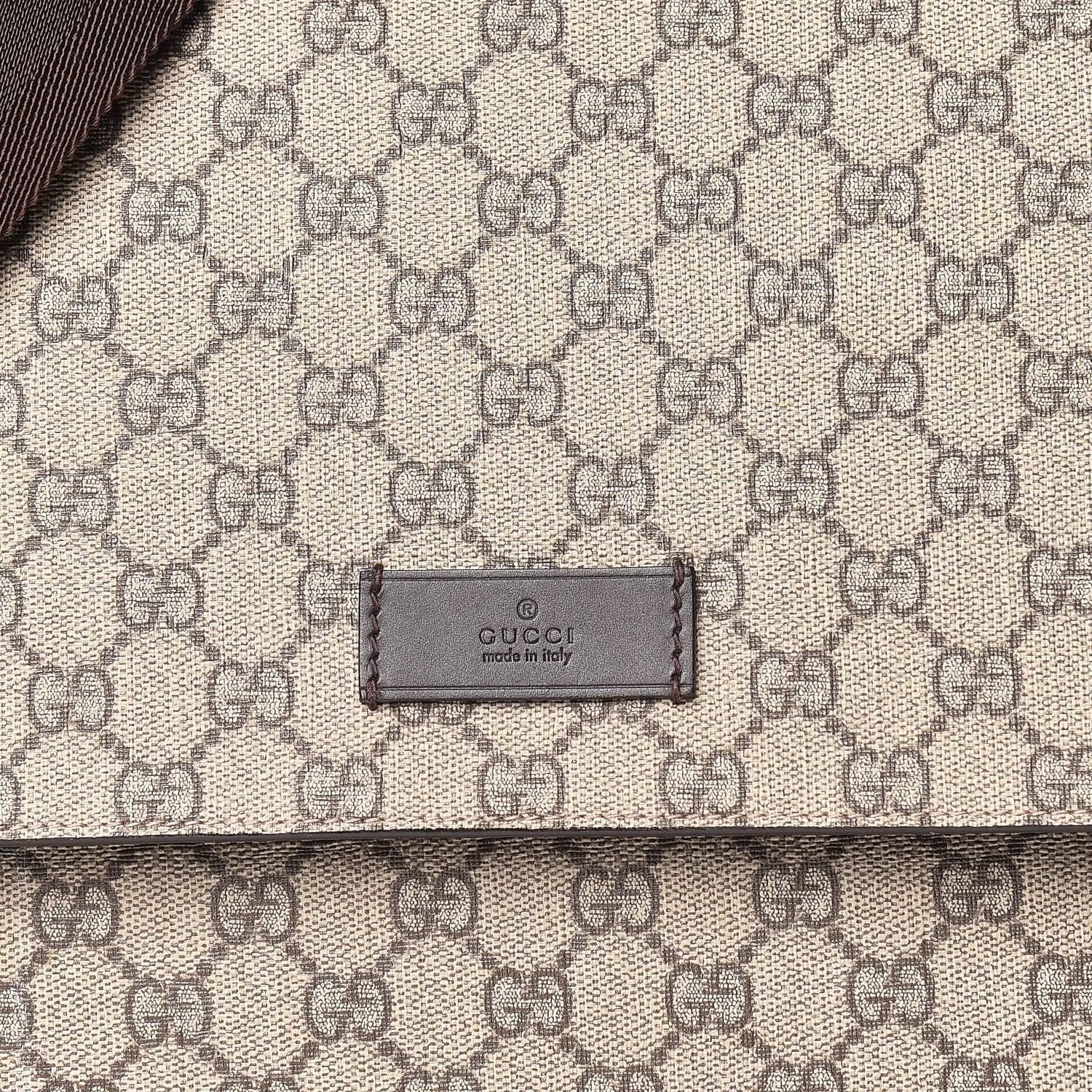Gucci GG Plus Monogram Messenger Diaper Bag Dark Brown 13 of 13