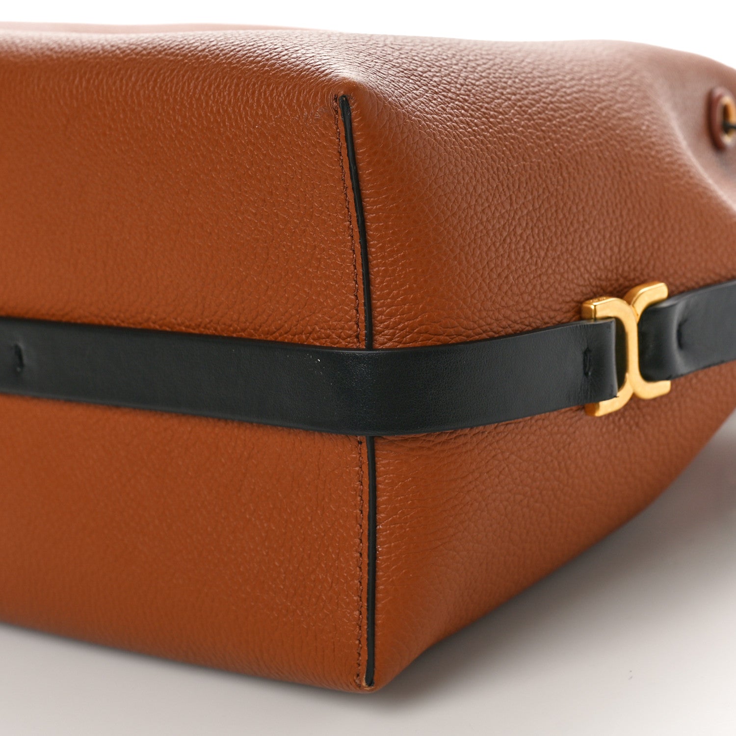 Chloe Grained Calfskin Marcie Bucket Bag Tan 8 of 8