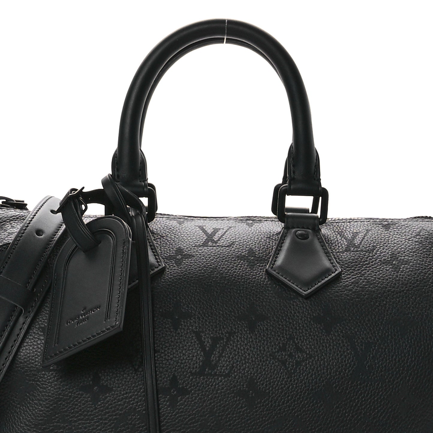 Calfskin Monogram Speedy P9 Bandouliere 30 Ultra Black