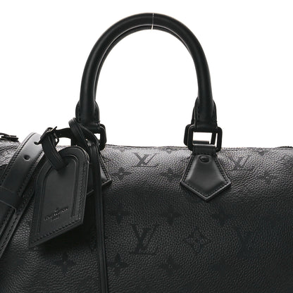 Louis Vuitton Calfskin Monogram Speedy P9 Bandouliere 30 Ultra Black 10 of 15