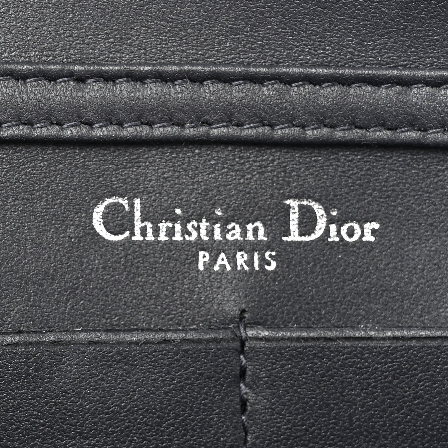 Christian Dior Metallic Patent Micro-Cannage Diorama Wallet on Chain Pouch Silver 6 of 13