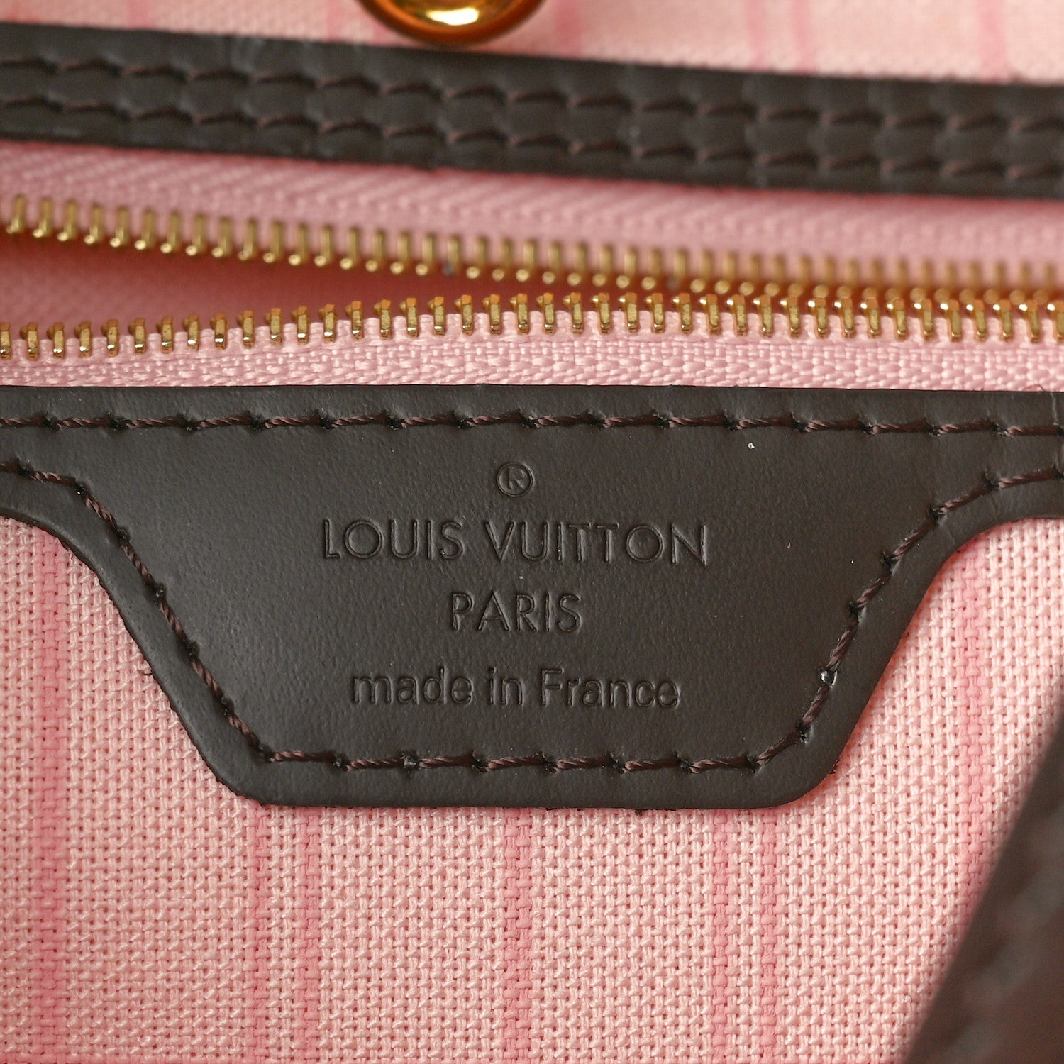 Louis Vuitton Damier Ebene Neo Neverfull MM Rose Ballerine 6 of 12
