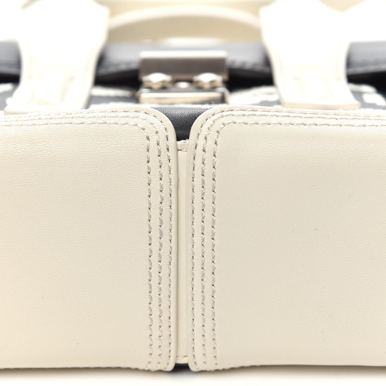 3.1 Phillip Lim Mini Embroidered Pashli Satchel White Black 10 of 13