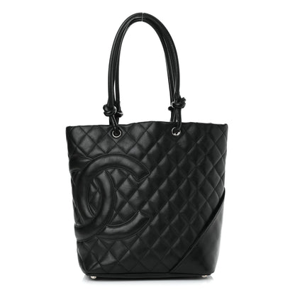 Chanel Calfskin Quilted Medium Cambon Tote Black 1 of 9