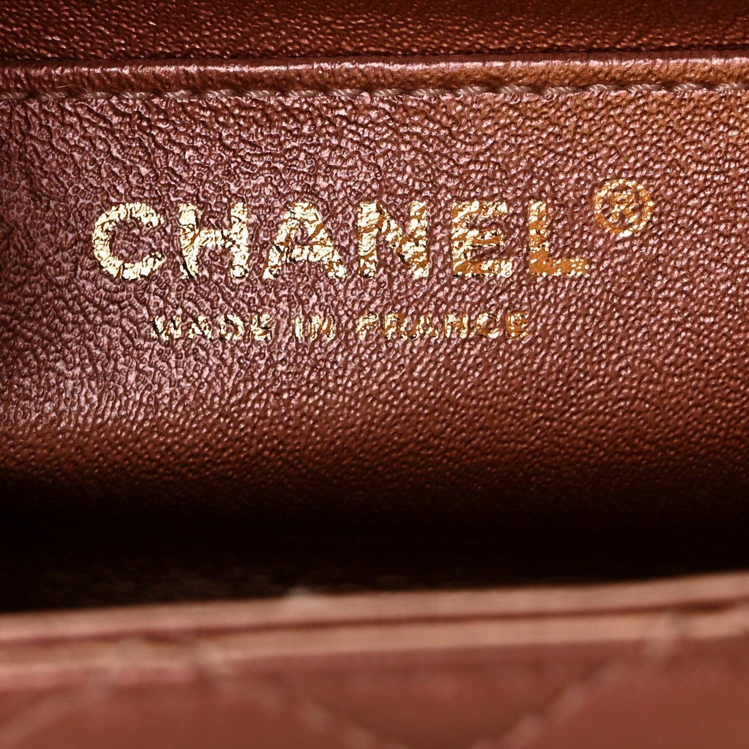 Chanel Metallic Grained Calfskin Quilted 2.55 Reissue Mini Flap Copper Pink 6 of 11
