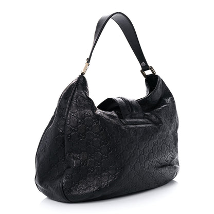 Gucci Guccissima Large New Ladies Web Hobo Black 3 of 14