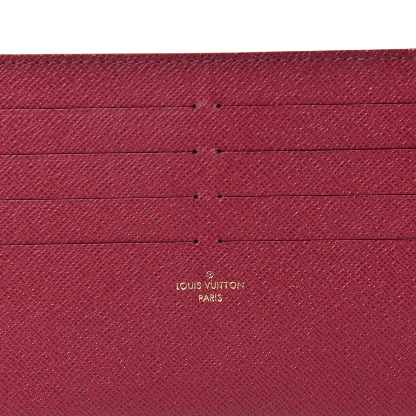 Calfskin Felicie Card Holder Insert Fuchsia
