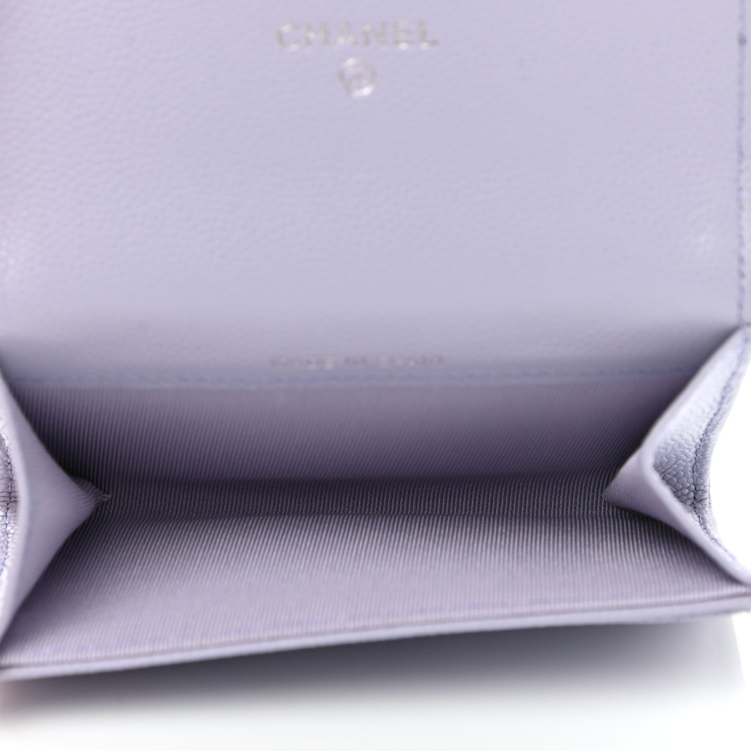 Chanel Caviar Quilted Flap Card Holder Wallet Light Purple 5 of 8
