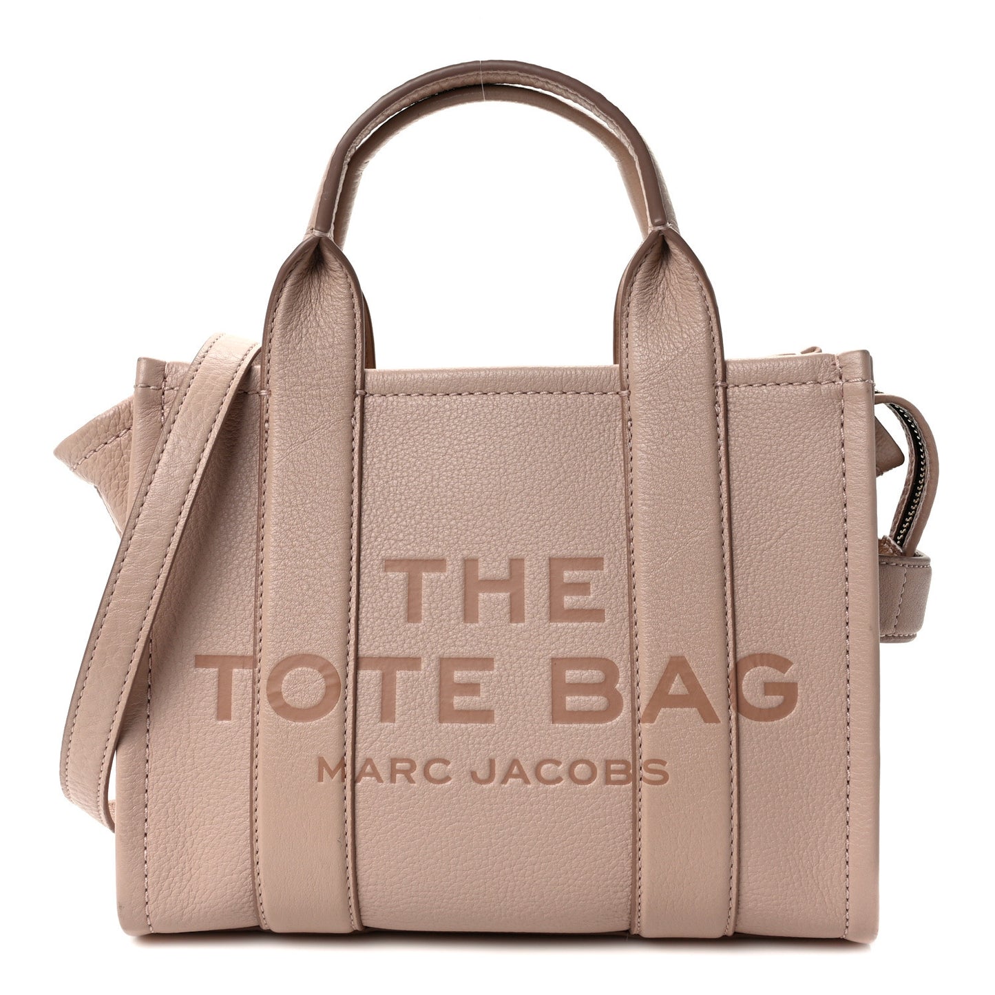 Grained Calfskin Small The Tote Bag Rose Dust