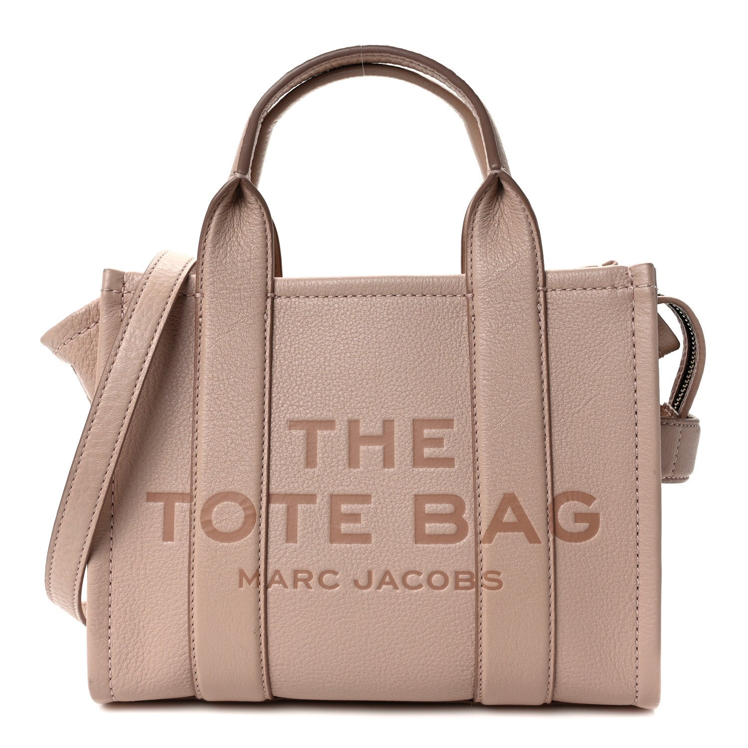 Marc Jacobs Grained Calfskin Small The Tote Bag Rose Dust 1 of 10