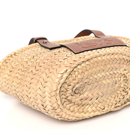 Loewe Raffia Small Basket Tote Bag Natural Tan 7 of 9