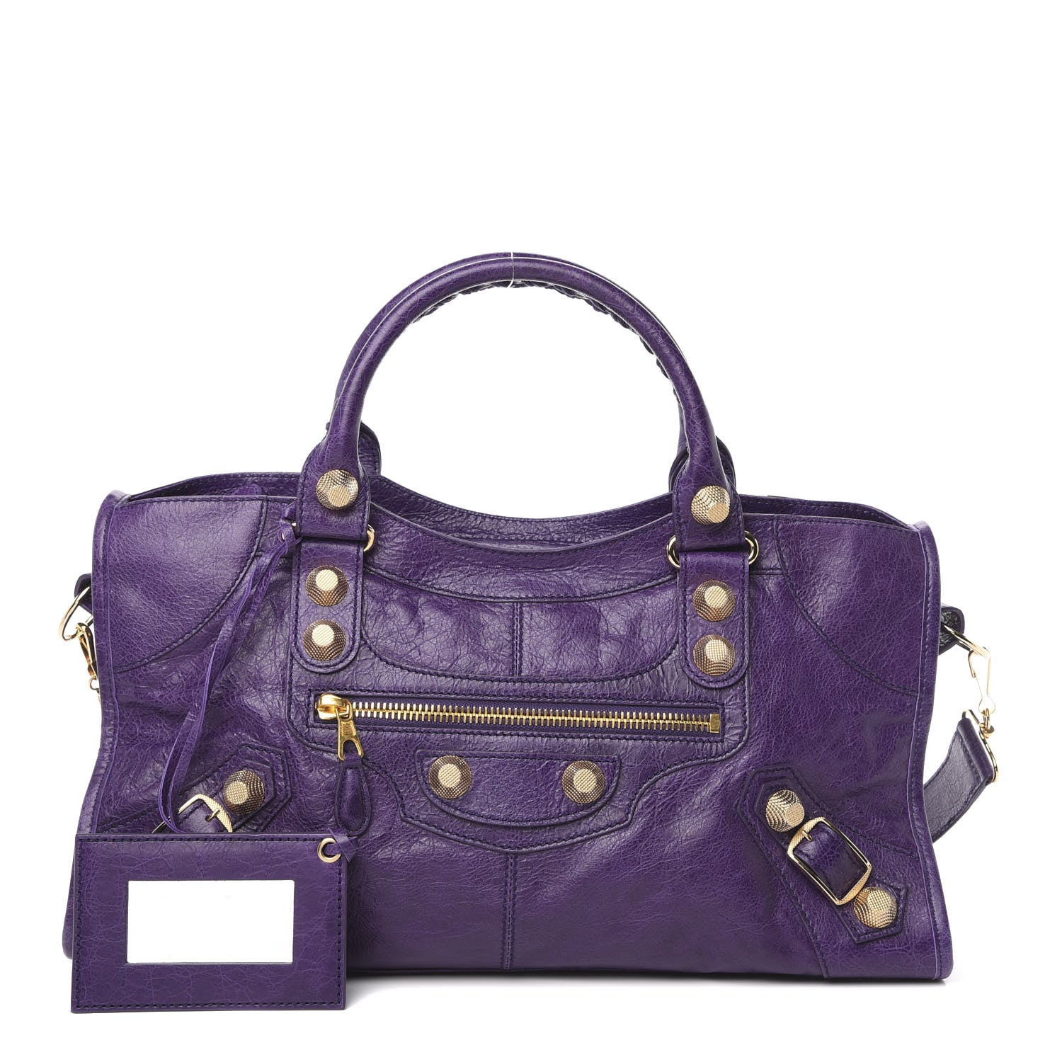 Balenciaga Agneau Giant 21 Gold Hardware Part Time Dark Violet 1 of 9