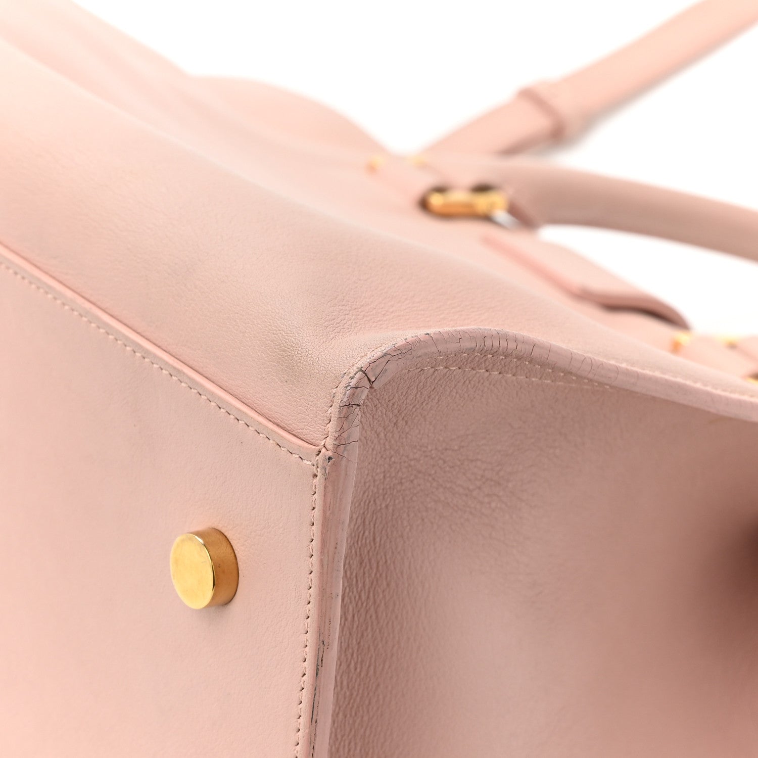 Saint Laurent Calfskin Monogram Small Cabas Pale Blush 15 of 18