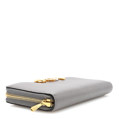 Gucci Grainy Calfskin Zumi Zip Around Wallet Dusty Grey 4 of 7