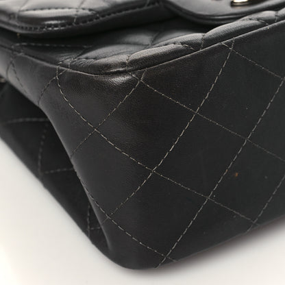 Chanel Lambskin Quilted Mini Square Flap Dark Grey 8 of 10