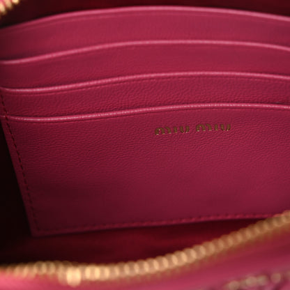 Miu Miu Nappa Matelasse Lux Pouch Fuxia 6 of 8