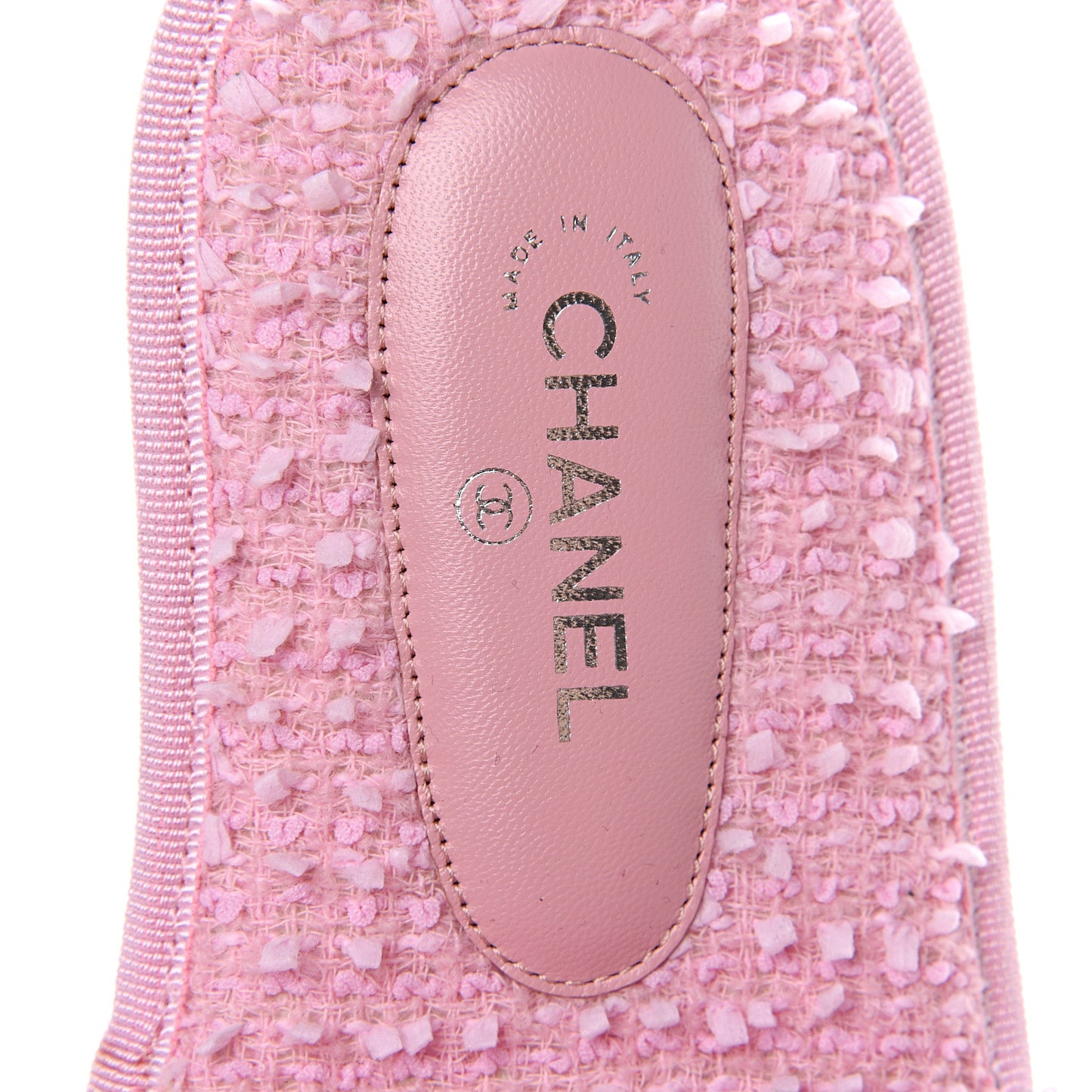 Tweed CC Flat Mules S Pink