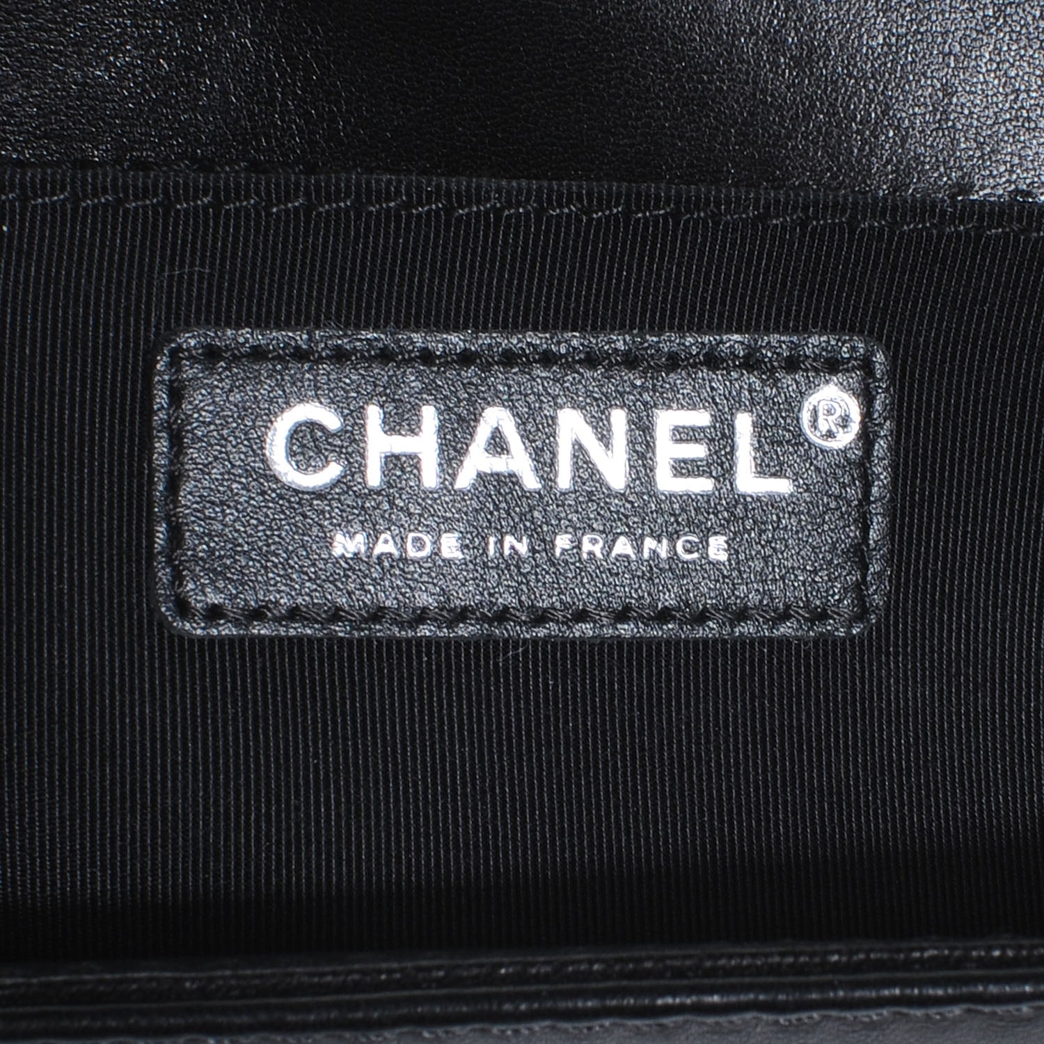 Chanel Lambskin Quilted Medium Boy Flap Black Blue Fonce 7 of 8